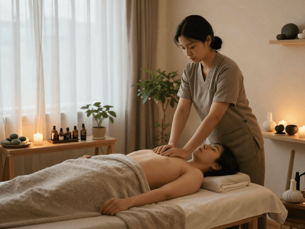 Experience ultimate relaxation with 일산출장안마 in a tranquil massage studio.